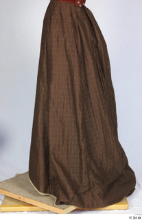  Photos Woman in Historical Dress 58 16th century Historical clothing brown skirt lower body 0001.jpg